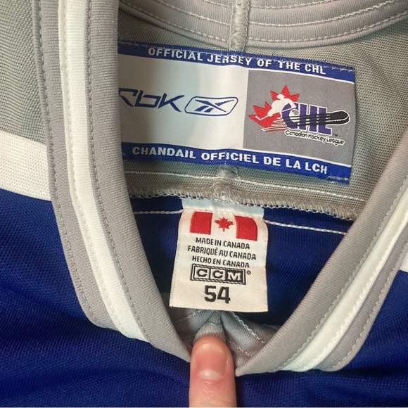 2000s Sudbury Wolves Game Worn Used Hockey Jersey #45 NNOB OHL Ontario MIC Sz 54 - Picture 5 of 8